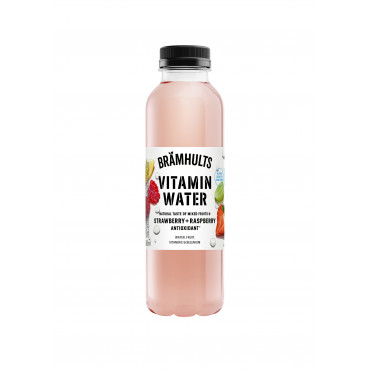 Brämhults Vitamin Water Mansikka-Vadelma mehujuoma 0,5 L | Toimistotukku Talka Oy