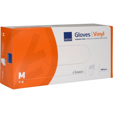 Abena Classic vinyylikäsine M läpikuultava (100) | Toimistotukku Talka Oy