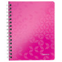 Leitz WOW PP A5 viivat muistikirja pinkki | Toimistotukku Talka Oy