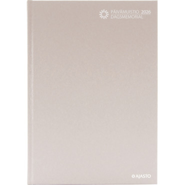 Päivämuistio/Dagsmemorial, sidottu, vaalea roosa | Toimistotukku Talka Oy