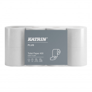 Katrin Plus EasyFlush wc-paperi 2-krs valkoinen 96039 | Toimistotukku Talka Oy