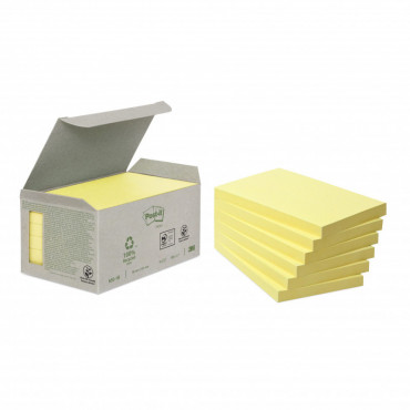 Post-it 655 ekologinen viestilappu keltainen 127 x 76 mm (6) | Toimistotukku Talka Oy