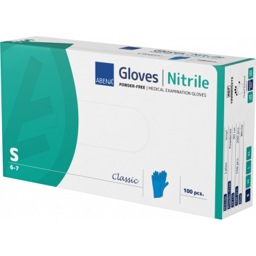 ABENA Classic nitriilikäsine S sininen (100) | Toimistotukku Talka Oy