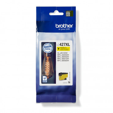 Brother LC427XLY keltainen mustekasetti - 5000 sivua | Toimistotukku Talka Oy