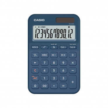 Casio MS-20YC pöytälaskin tummansininen | Toimistotukku Talka Oy