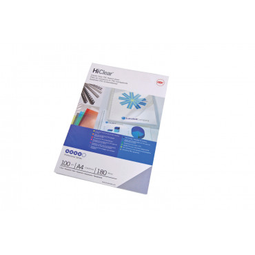 GBC PVC A4 180 mic sidontakansi kirkas (100) | Toimistotukku Talka Oy