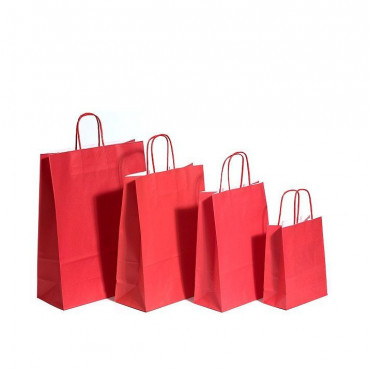 Nyörisankakassi punainen 31 + 12  x  41 cm (50) | Toimistotukku Talka Oy