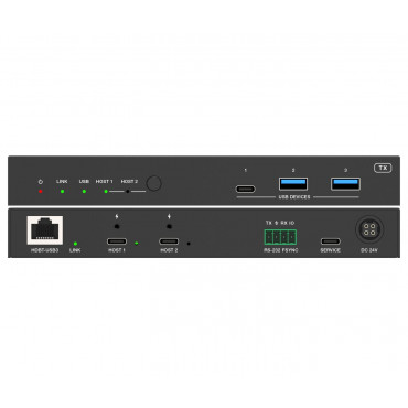 Vivolink USB3.2 Gen 1 - Laajennin (100m) kaksois-USB-C sisään & video ulos | Toimistotukku Talka Oy