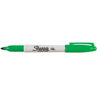 Sharpie huopakynä Fine vihreä | Toimistotukku Talka Oy