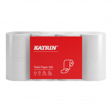 Katrin wc-paperi 300 arkkia 2-krs valkoinen 96060 | Toimistotukku Talka Oy