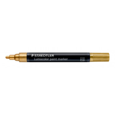 Staedtler Lumocolor 349 maalikynä 2,4 mm kulta | Toimistotukku Talka Oy