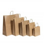 Nyörisankakassi ruskea 32 + 12 x 41 cm (50) | Toimistotukku Talka Oy