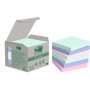 Post-it 654 ekoviestilappu värilajitelma 76 x 76 mm (6) | Toimistotukku Talka Oy