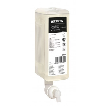 Katrin Vaahtosaippua Neutral 1000 ml 3136 (6) | Toimistotukku Talka Oy