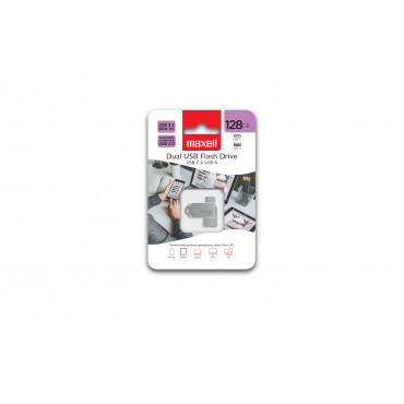Maxell USB-muistitikku 3.2 GEN1 128GB USB A+C | Toimistotukku Talka Oy