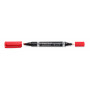 Staedtler Lumocolor 348 DUO huopakynä punainen 0,6 mm/1,5 mm | Toimistotukku Talka Oy