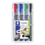 Staedtler Lumocolor 350 huopakynä 4-v sarja 2-5 mm viisto | Toimistotukku Talka Oy