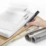 Staedtler Lumocolor 350 huopakynä musta 2-5 mm viisto | Toimistotukku Talka Oy
