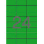 Apli tulostusetiketti 70 x 37 mm vihreä | Toimistotukku Talka Oy