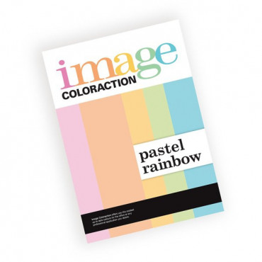 Image Coloraction  A4/80 g  värillinen paperi Pastel Rainbow | Toimistotukku Talka Oy