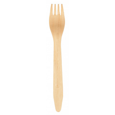 Abena GASTRO-LINE  haarukka  16 cm puinen FSC 100kpl | Toimistotukku Talka Oy