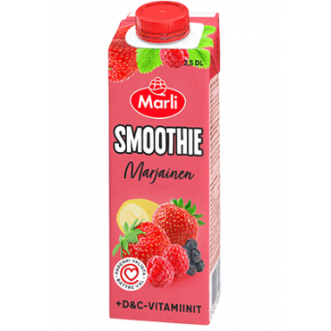 Marli Marjainen Smoothie + D&C-vitaaminit 2,5 dl | Toimistotukku Talka Oy
