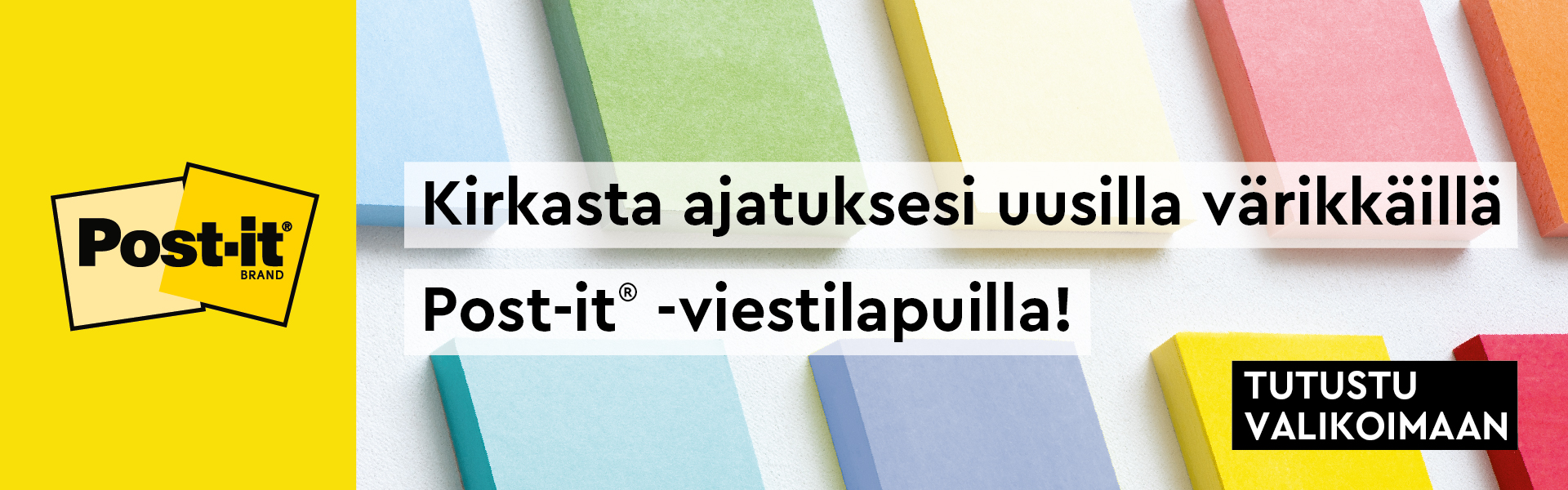 Post-It värikkäät Super-Stickyt